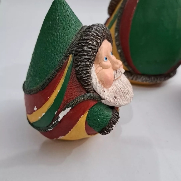 Vintage 1993 Pete Apsit Teardrop Santas 3 Piece Set READ DESCRIPTION - Picture 9 of 14